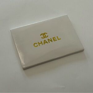 Chanel SILVER leather Card Holder and Mirror
